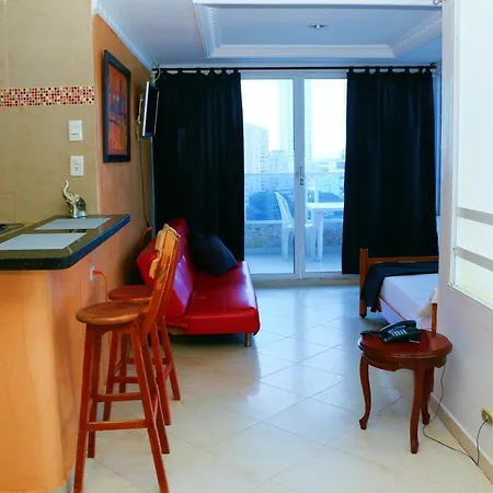 Apartamento 1-11c Con Vista Parcial Al Mar Aire Acondicionado Y Wifi Cartagena